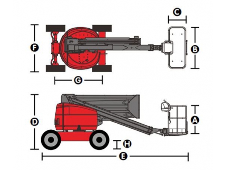 Self-Propelled Articulated Boom Lift, HZ140RT/HZ140JRT