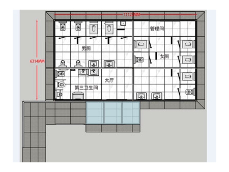 Prefabricated Public Toilets, S015-002