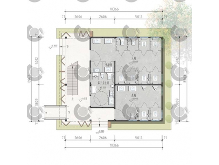 Prefabricated Restroom with Leisure Room