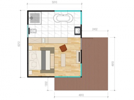 Prefabricated Holiday Lodge, Comfort Series