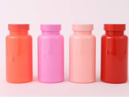 Plastic Packer Bottle (Shades of Red & Pink), SP-1003