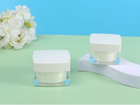 Square Plastic Cream Jar, SP-205