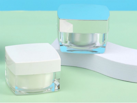 Square Plastic Cream Jar, SP-205