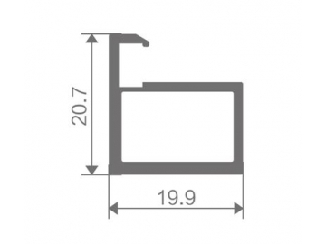 Aluminum Frame Glass Door with Pin Hinge