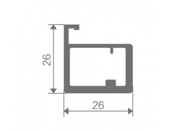 Slim Aluminum Frame Glass Door 25 Minimalist