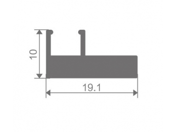 Aluminum Frame Glass Cabinet Door, Boloni