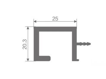 Aluminum G-section Handle