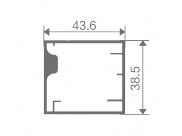 Freestanding Aluminum Frame Glass Cabinet