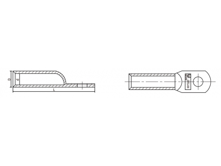 Copper Lug (without barrier), DT Series