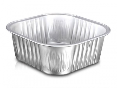 Square Smoothwall Aluminum Foil Container