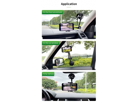 Articulated Arm Suction Cup Phone Mount, VMA-01/01B