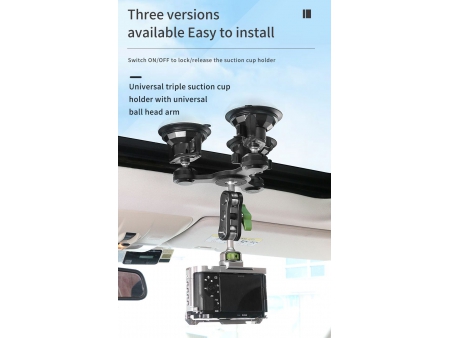 Triple Suction Cup Camera Mount, SC-B3