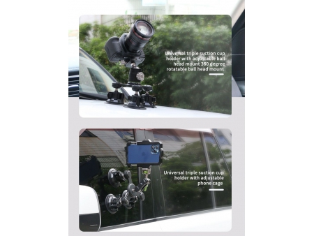 Triple Suction Cup Camera Mount, SC-B3