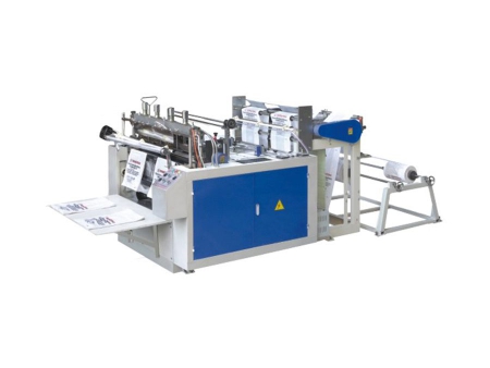 Computer Controlled T-Shirt Bag Making Machine with Hot Sealing & Hot Cutting (220pcs/min×2)