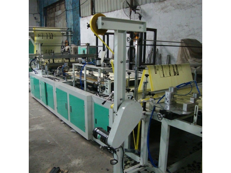 Computer Controlled Ribbon-Through Garbage Bag Making Machine