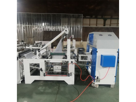 Automatic Ribbon-Through Garbage Bag Making Machine