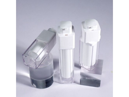 White Twist-Up Airless Bottle, PMMA-JS