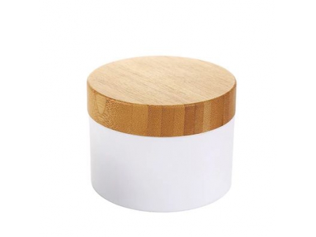 PP Cream Jar with Bamboo Lid