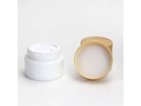 PP Cream Jar with Bamboo Lid