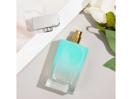 Blue & Green Rectangle Perfume Bottle