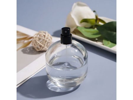 Frosted & Clear Oval Perfume Bottle