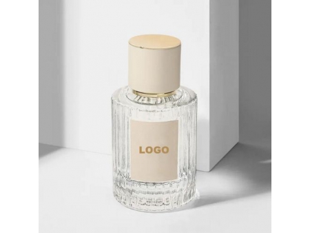 Clear Patterned Perfume Bottle