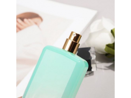 Green Rectangle Perfume Bottle, YJ