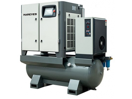 Integrated Screw Air Compressor with Dryer & Tank