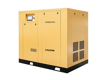 Horizontal Two Stage Permanent Magnet VSD Screw Compressor, R Series