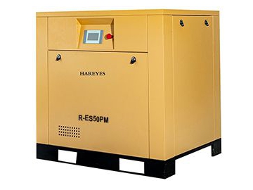 Horizontal Two Stage Permanent Magnet VSD Screw Compressor, R Series