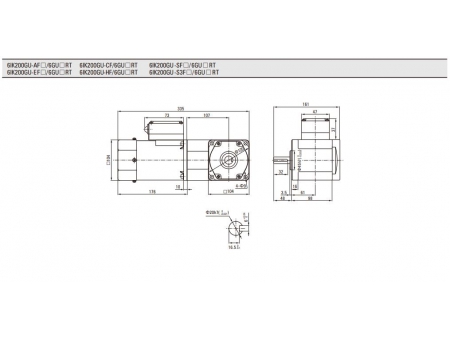 104mm 200W  Induction Motor