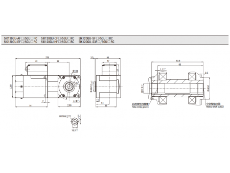 90mm 120W  Induction Motor