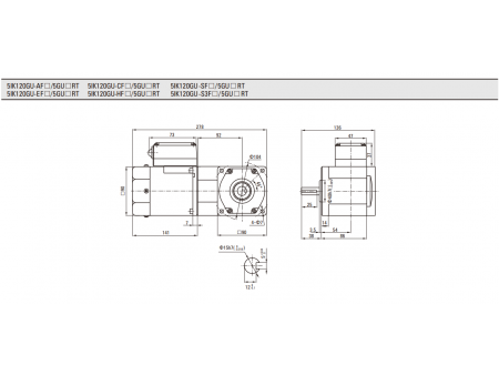 90mm 120W  Induction Motor