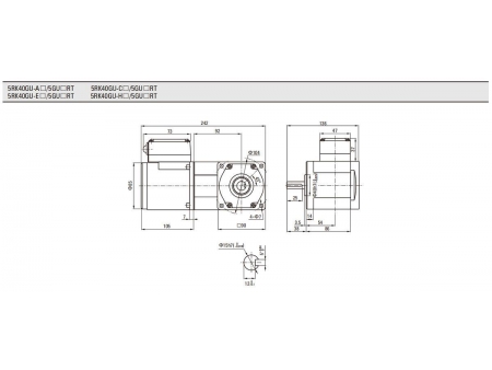 90mm 40W  Reversible Motor