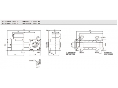 90mm 120W  Reversible Motor