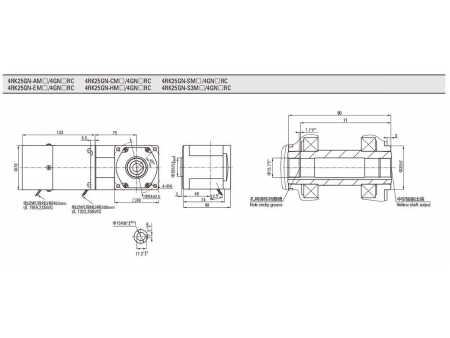 80mm 25W  Brake Motor