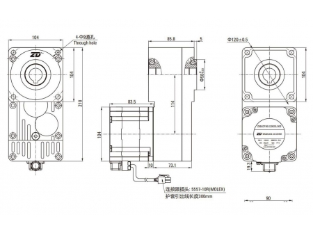 SL Series Brushless DC Parallel Shaft Gearmotor