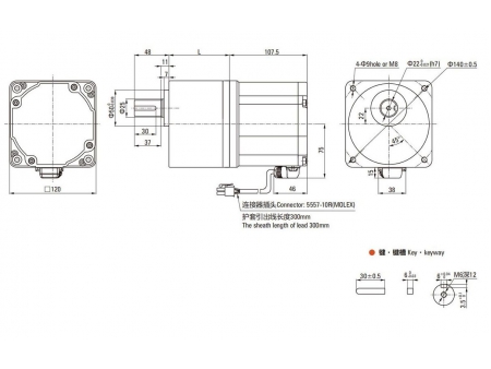 S Series Brushless DC Parallel Shaft Gearmotor