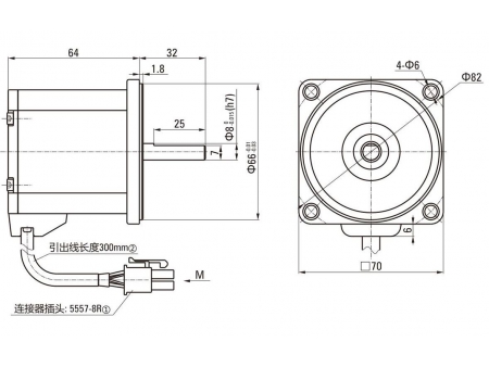 Brushless DC Round Shaft Gearmotor