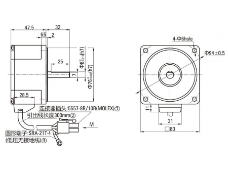 Brushless DC Round Shaft Gearmotor