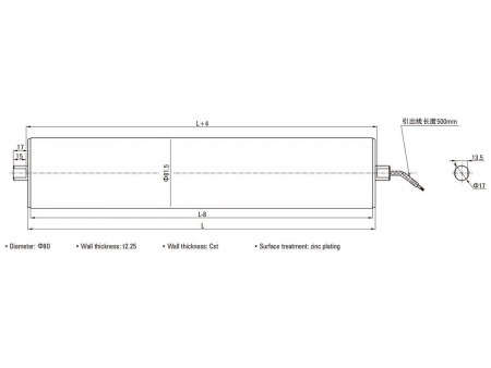 BL80  DC Drum Motor