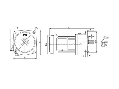 Small AC Gear Motor, Single Phase