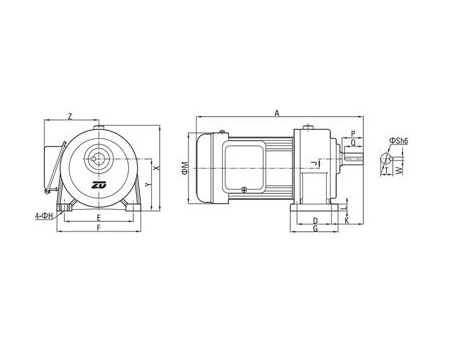 Small AC Gear Motor, Single Phase