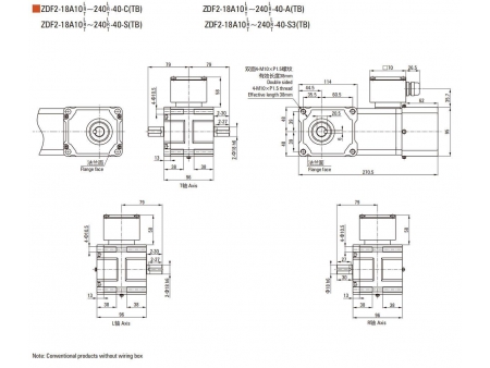 40W   F2/F3 Hypoid Gear Motor