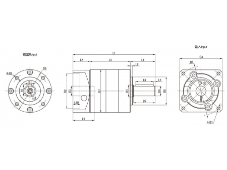 AF  Helical Gear Planetary Gearbox