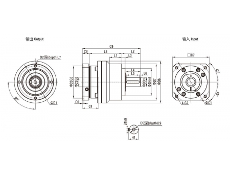 ZE  Helical Gear Planetary Gearbox