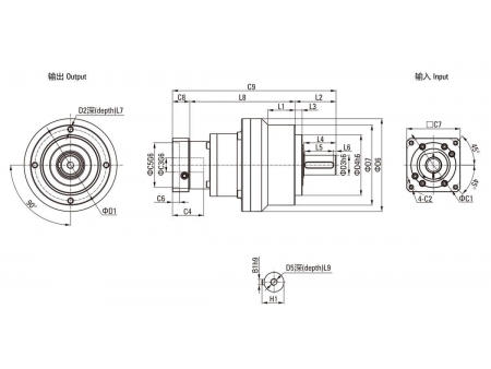 ZE  Helical Gear Planetary Gearbox