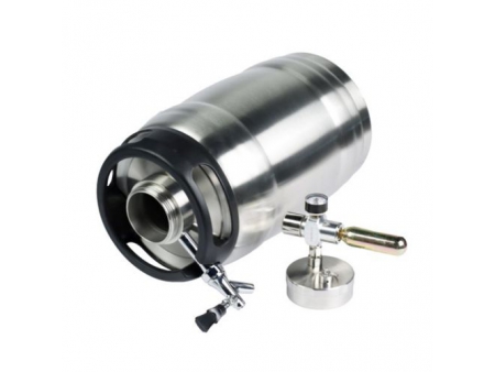 5L Stainless Steel Double Wall Vacuum Insulated Beer Keg with Dispenser Tap