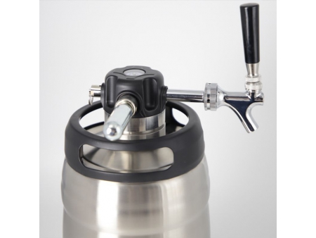 5L Stainless Steel Vacuum Insulated Beer Keg with Dispenser Tap