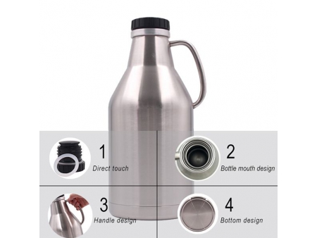 1.89L Double Wall Vacuum Insulated Screw Cap Growler